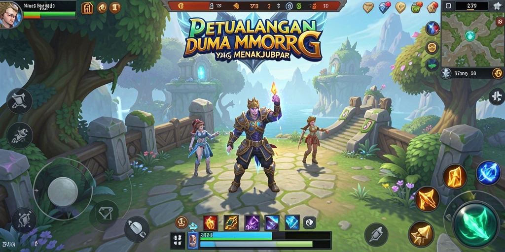 Tangkapan layar gameplay <strong>2739</strong> dengan pertarungan seru di dunia MMORPG.