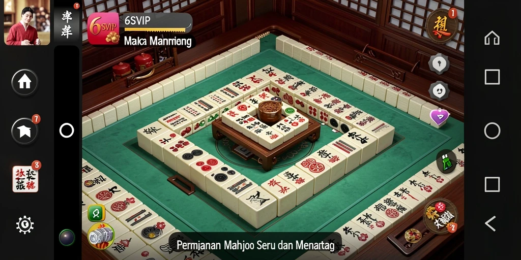 Tampilan gameplay Mahjong yang menarik dan seru di 6SVIP.