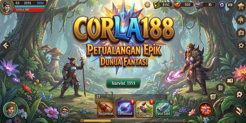 Screenshot CORLA188 menampilkan aksi seru antara karakter dalam pertarungan epik.