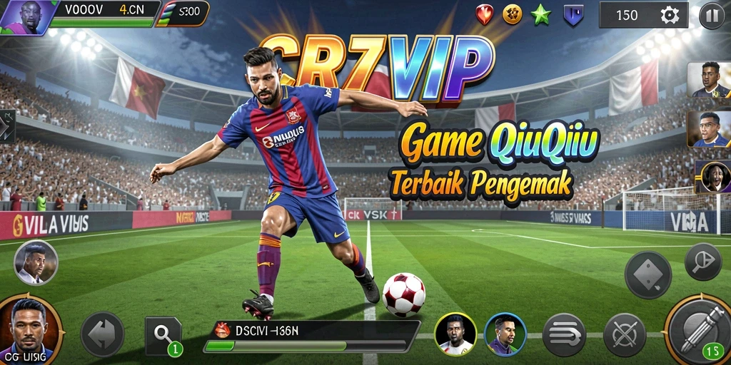 Tampilan gameplay seru dalam CR7VIP yang penuh tantangan.