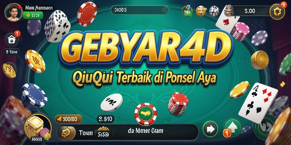 Tangkapan layar GEBYAR4D yang menunjukkan aksi seru permainan QiuQiu.