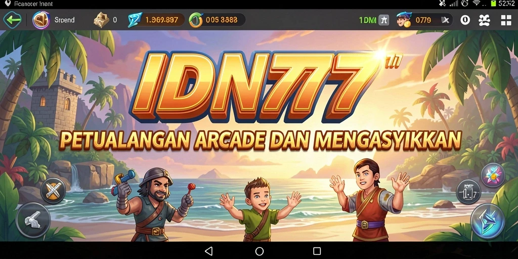 Screenshot IDN777 menampilkan aksi seru dalam gameplay Arcade.
