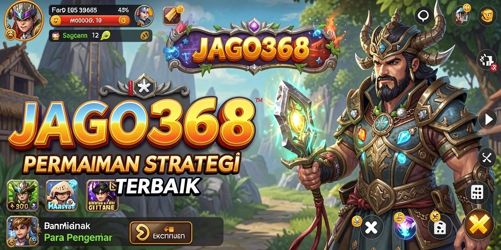Tampilan gameplay menarik di JAGO368 dengan pertempuran strategi yang mendebarkan.