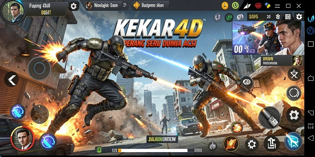 Tampilan dinamis dari gameplay KEKAR4D yang mendebarkan.