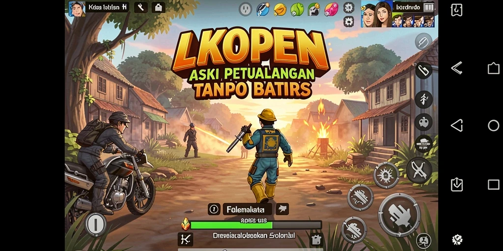Screenshot menunjukkan karakter beraksi dalam misi penuh tantangan.