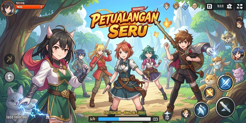Visual epik dari karakter dan pertarungan di N06.