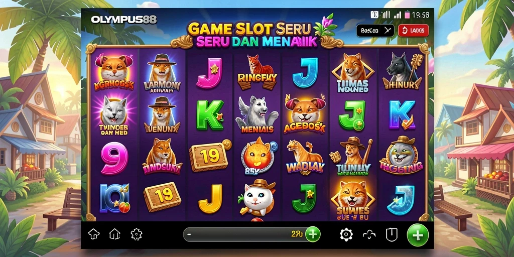 Tampilan gameplay Slot OLYMPUS88 yang mengesankan dan menarik.