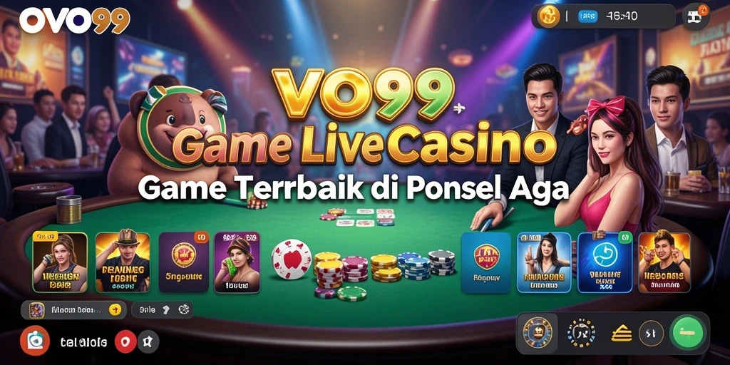 Tampilan gameplay Live Casino yang menarik di OVO99.