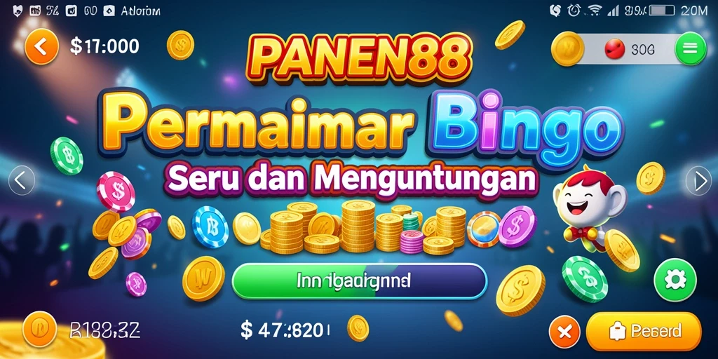 Tampilan seru gameplay Bingo di PANEN88.