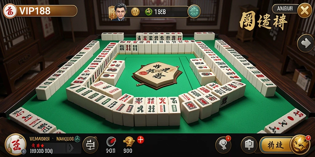 Tampilan menarik gameplay Mahjong di VIP188.
